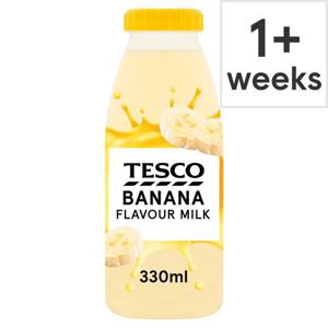 Tesco Banana Flavour Milk 330Ml