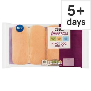 Tesco Free From 4 Hot Dog Rolls