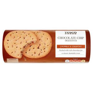 Tesco Chocolate Chip Digestive Biscuits 400G