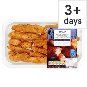 Tesco Southern Fried Haddock Goujons 200G