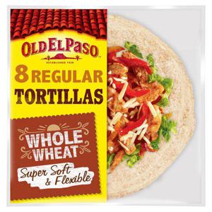 Old El Paso Super Soft Flour Tortillas Whole Wheat 8Pk 326G