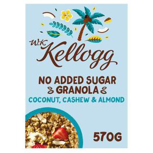 Wk Kellogg's No Added Sugar Coconut Granola 570G