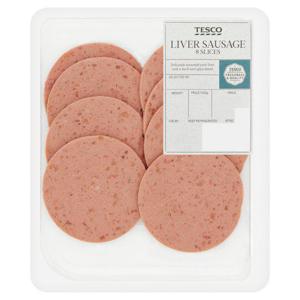 Tesco Liver Sausage 8 Slices 100G