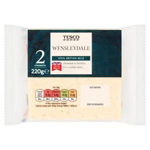 Tesco Wensleydale Cheese 220G