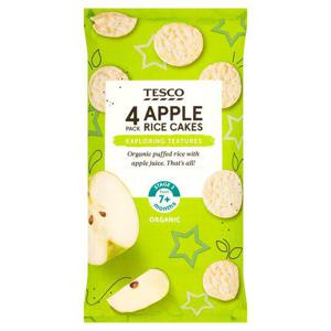 Tesco Apple Rice Cakes 4 X 20G