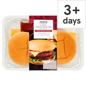 Tesco Cheese Burgers In Buns 469G