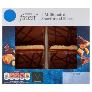 Tesco Finest 4 Millionaire Shortbread Slices