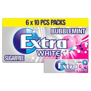 Wrigley's Extra White Bubblemint 6X10 Pieces 84G