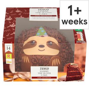 Tesco Chocolate Sammy The Sloth Cake