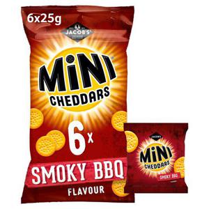 Jacobs Mini Cheddrs Bbq 6X25g