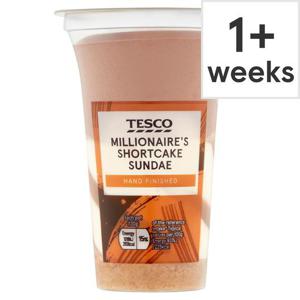 Tesco Millionaires Shortcake Sundae 130G