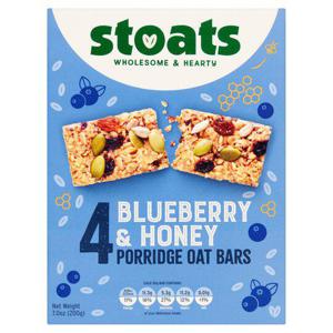 Stoats Blueberry Honey Porridge Bar Multipacks4x50g