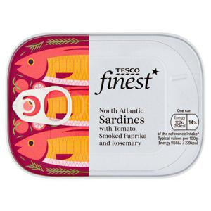 Tesco Finest Brisling Sardine In Paprika & T/Toe Sauce 12X105