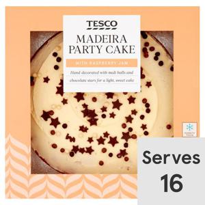 Tesco Madeira Party Cake Each