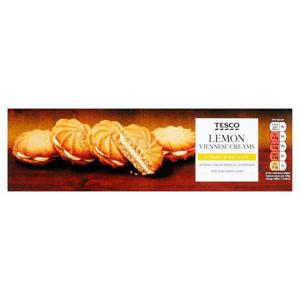 Tesco Viennese Lemon Swirl 125G