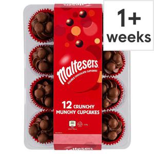 Maltesers 12 Double Choc Crunchy Munchy Cupcakes