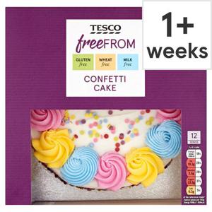 Tesco Free From Confetti Cake