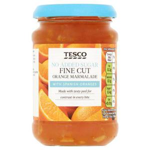 Tesco No Added Sugar Orange Marmalade 340G