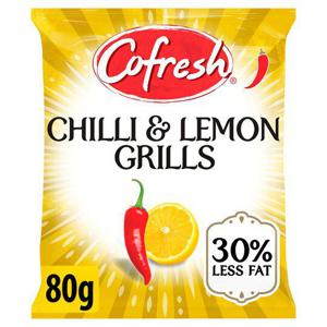 Cofresh Chilli & Lemon Flavour Potato Grills 80G