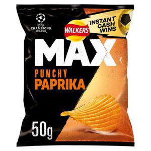 Walkers Max Paprika Crisps 50G