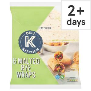 Deli Kitchen 6 Malted Rye Wraps 366G