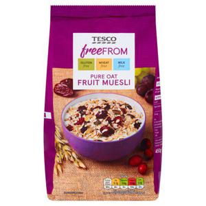 Tesco Free From Pure Oat Fruit Muesli 450G