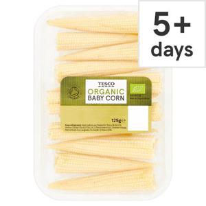 Tesco Organic Baby Corn 125G