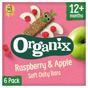 Organix 12 Month Apple & Raspberry Fruit & Cereal Bar 6X30g