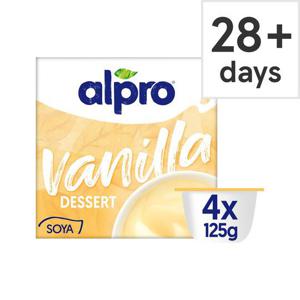 Alpro Vanilla Soya Dessert 4 X 125G