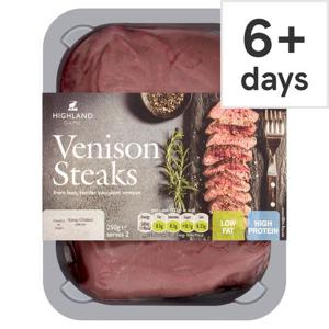 Highland Game Venison Steaks 250G