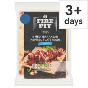 Tesco Firepit 4 Mediterranean Inspired Flatbreads 280G