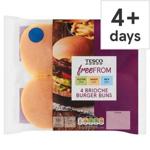 Tesco Free From 4 Brioche Burger Buns