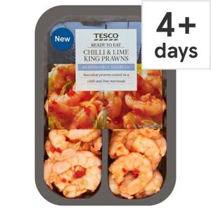 Tesco Chilli & Lime King Prawns 150G