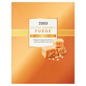 Tesco Salted Caramel Fudge 125G