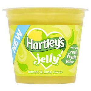 Hartleys Ready To Eat Jelly Lemon & Lime 125G