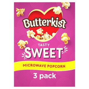 Butterkist Microwave Sweet Popcorn 3X60g