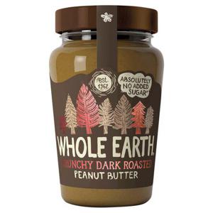 Whole Earth Crunchy Dark Roasted Peanut Butter 340G