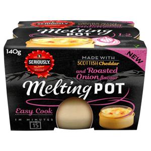 Seriously Cheddar & Roasted Onion Flavoured Melting Pot 140G