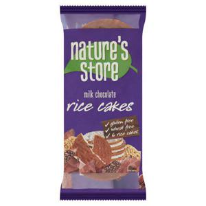 Nature's Store Free From Milk Chocolate Rice Cakes 100G