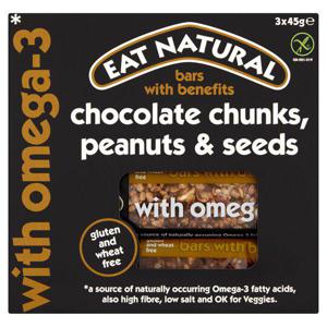 Eat Natural Bars Dark Chocolate Mixed Seeds & Peanut 3X45g