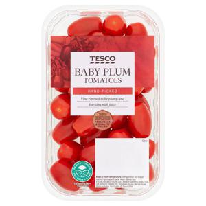 Tesco Baby Plum Tomatoes 325G