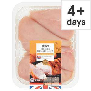 Tesco British Chicken Breast Portions 650G