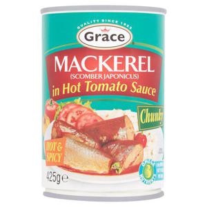 Grace Mackerel Tomato Sauce Hot & Spicy 425G