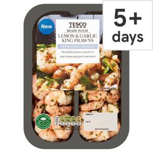 Tesco Lemon & Garlic King Prawns 150G