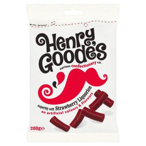 H. Goode's Soft Strawberry Flavour Liquorice 200G