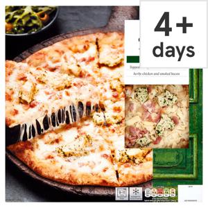 Tesco Stonebaked Chicken & Bacon Pizza 287G