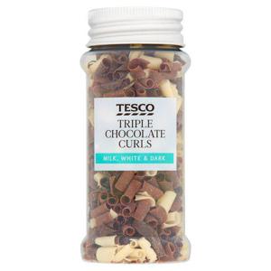 Tesco Triple Chocolate Curls 30G