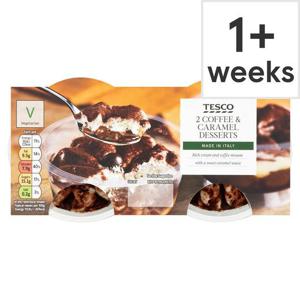 Tesco 2 Coffee & Caramel Desserts 2X85g