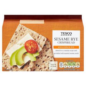 Tesco Sesame Rye Crisp Bread 250G