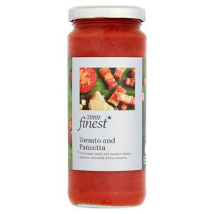 Tesco Finest Tomato & Pancetta Pasta Sauce 340G